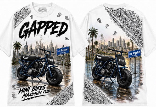 Gapped mini bike shirt